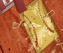 Broken glass illustration